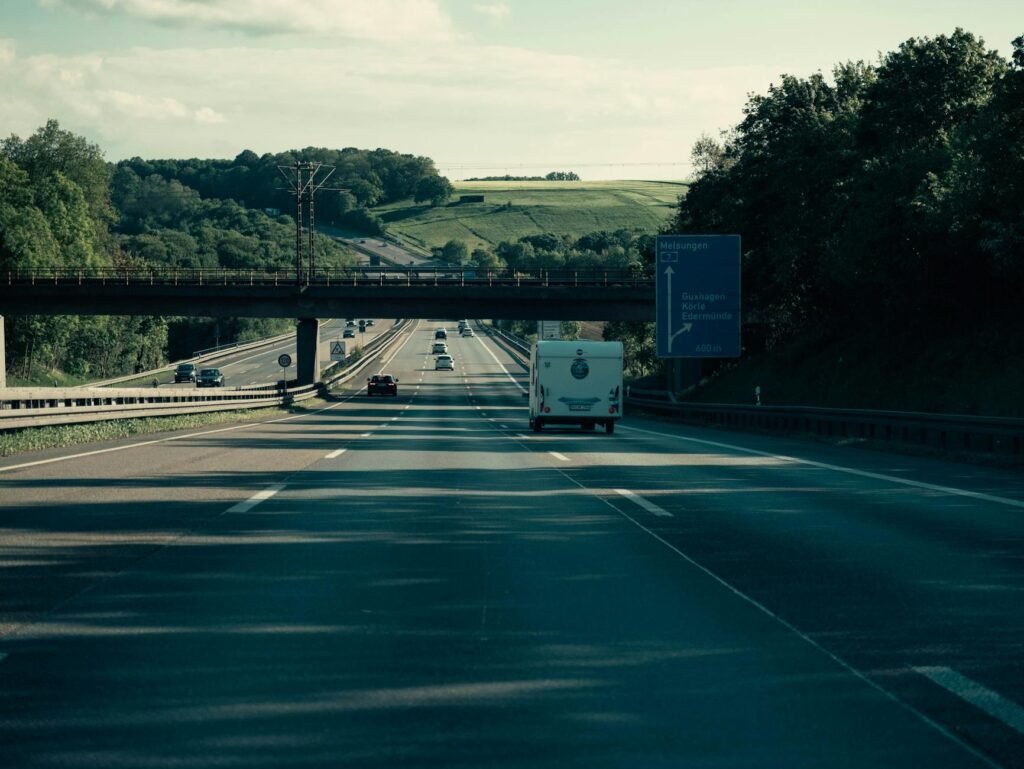 Auto-Trail Frontier tag axle motorhome demonstrating weight distribution system